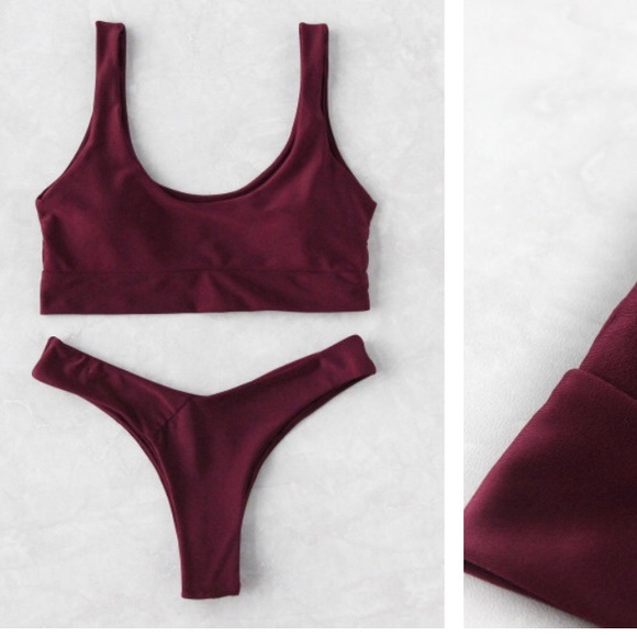 zaful scoop neck bikini